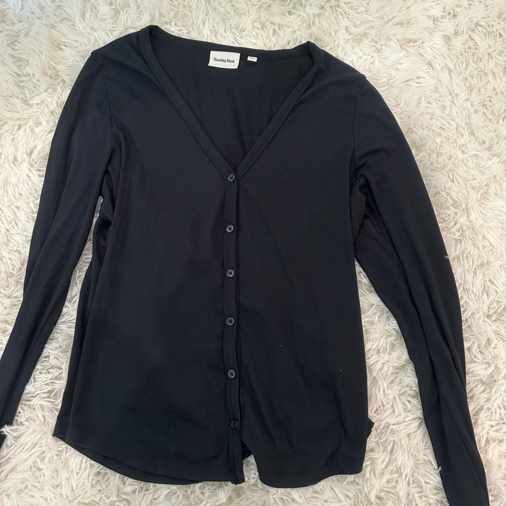 Sunday Best Black Long Sleeve Bodysuit